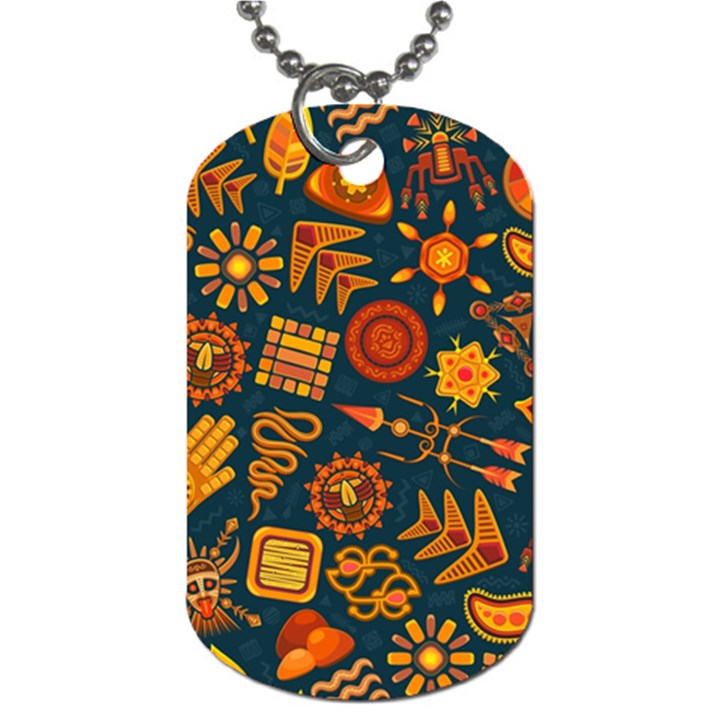 Pattern Background Ethnic Tribal Dog Tag (One Side)