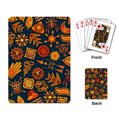 Pattern Background Ethnic Tribal Playing Card by Nexatart