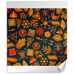 Pattern Background Ethnic Tribal Canvas 8  X 10  by Nexatart