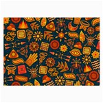 Pattern Background Ethnic Tribal Large Glasses Cloth Front