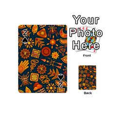 Pattern Background Ethnic Tribal Playing Cards 54 (mini)  by Nexatart