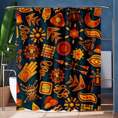 Pattern Background Ethnic Tribal Shower Curtain 60  X 72  (medium)  by Nexatart