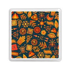 Pattern Background Ethnic Tribal Memory Card Reader (square)  by Nexatart