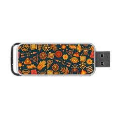 Pattern Background Ethnic Tribal Portable Usb Flash (one Side) by Nexatart