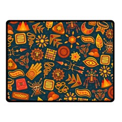 Pattern Background Ethnic Tribal Double Sided Fleece Blanket (small)  by Nexatart