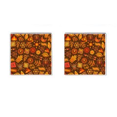 Pattern Background Ethnic Tribal Cufflinks (square) by Nexatart