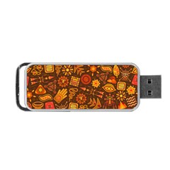 Pattern Background Ethnic Tribal Portable Usb Flash (one Side) by Nexatart