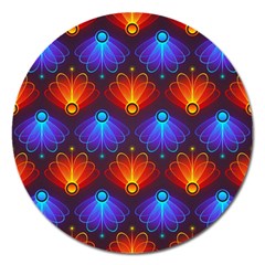 Background Colorful Abstract Magnet 5  (round) by Nexatart