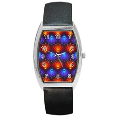 Background Colorful Abstract Barrel Style Metal Watch by Nexatart