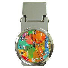 Background Colorful Abstract Money Clip Watches