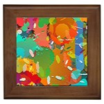 Background Colorful Abstract Framed Tiles Front