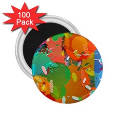 Background Colorful Abstract 2 25  Magnets (100 Pack)  by Nexatart