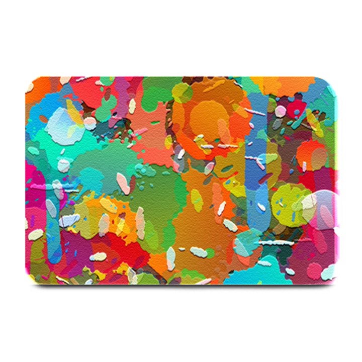 Background Colorful Abstract Plate Mats