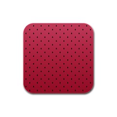 Watermelon Minimal Pattern Rubber Square Coaster (4 Pack)  by jumpercat