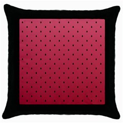 Watermelon Minimal Pattern Throw Pillow Case (black) by jumpercat