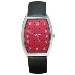 Watermelon Minimal Pattern Barrel Style Metal Watch by jumpercat