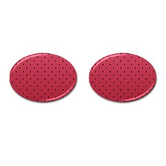 Watermelon Minimal Pattern Cufflinks (oval) by jumpercat