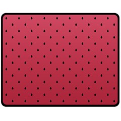 Watermelon Minimal Pattern Double Sided Fleece Blanket (medium)  by jumpercat