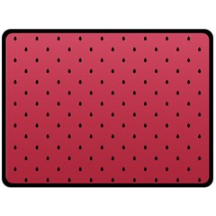 Watermelon Minimal Pattern Double Sided Fleece Blanket (large)  by jumpercat