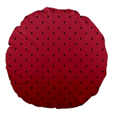 Watermelon Minimal Pattern Large 18  Premium Flano Round Cushions by jumpercat