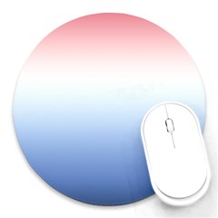 Red And Blue Round Mousepads by jumpercat