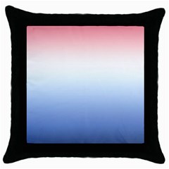 Red And Blue Throw Pillow Case (black) by jumpercat