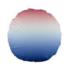 Red And Blue Standard 15  Premium Flano Round Cushions