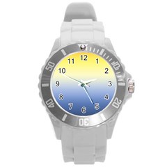 Sun Goes Down Round Plastic Sport Watch (l) by jumpercat