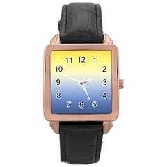 Sun Goes Down Rose Gold Leather Watch  by jumpercat