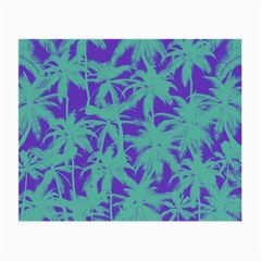 Electric Palm Tree Small Glasses Cloth (2-side) by jumpercat