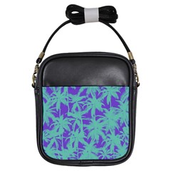 Electric Palm Tree Girls Sling Bags by jumpercat