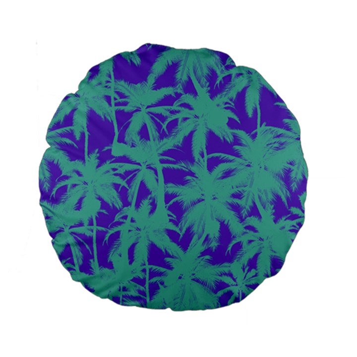 Electric Palm Tree Standard 15  Premium Round Cushions