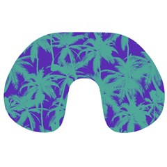 Electric Palm Tree Travel Neck Pillows by jumpercat