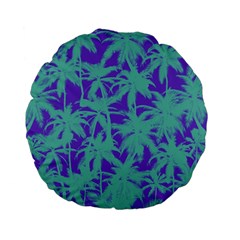 Electric Palm Tree Standard 15  Premium Flano Round Cushions by jumpercat