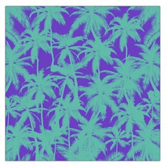 Electric Palm Tree Large Satin Scarf (square) by jumpercat