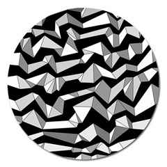 Polynoise Lowpoly Magnet 5  (round) by jumpercat