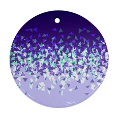 Purple Disintegrate Ornament (round) by jumpercat