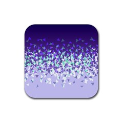 Purple Disintegrate Rubber Coaster (square)  by jumpercat