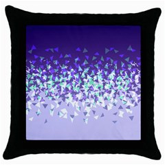 Purple Disintegrate Throw Pillow Case (black) by jumpercat