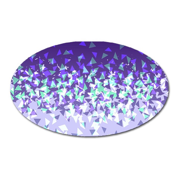 Purple Disintegrate Oval Magnet