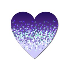 Purple Disintegrate Heart Magnet by jumpercat