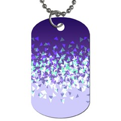 Purple Disintegrate Dog Tag (two Sides) by jumpercat