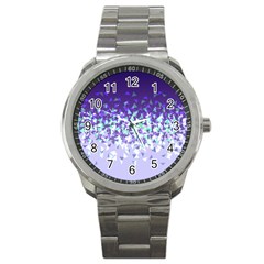 Purple Disintegrate Sport Metal Watch by jumpercat