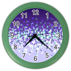 Purple Disintegrate Color Wall Clocks by jumpercat