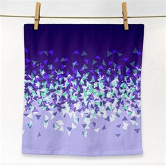 Purple Disintegrate Face Towel by jumpercat