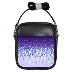 Purple Disintegrate Girls Sling Bags by jumpercat