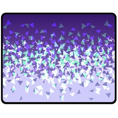 Purple Disintegrate Fleece Blanket (medium)  by jumpercat