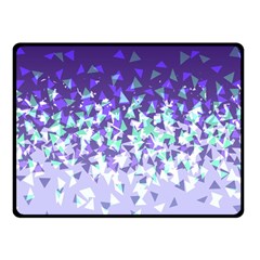 Purple Disintegrate Fleece Blanket (small) by jumpercat