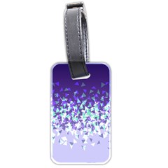 Purple Disintegrate Luggage Tags (two Sides)