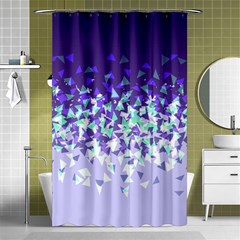 Purple Disintegrate Shower Curtain 48  X 72  (small)  by jumpercat